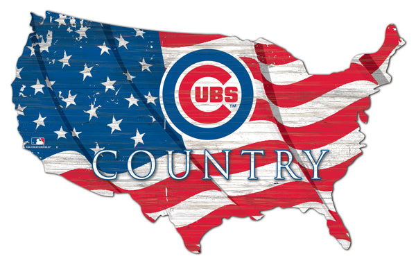 Wholesale MLB1001-USA Flag Cutout / M1001-Chicago Cubs
