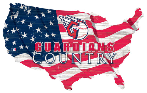 Wholesale MLB1001-USA Flag Cutout / M1001-Cleveland Guardians