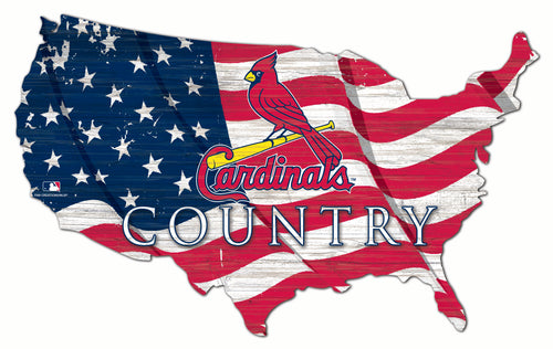 Wholesale MLB1001-USA Flag Cutout / M1001-St. Louis Cardinals