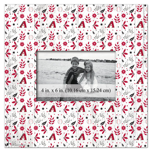 Wholesale MLB1004-Floral Pattern 10x10 Frame / M1004-Arizona Diamondbacks