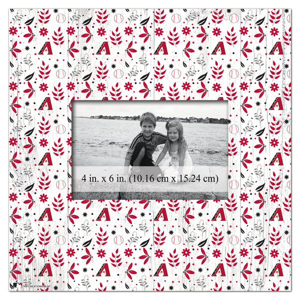 Wholesale MLB1004-Floral Pattern 10x10 Frame / M1004-Arizona Diamondbacks