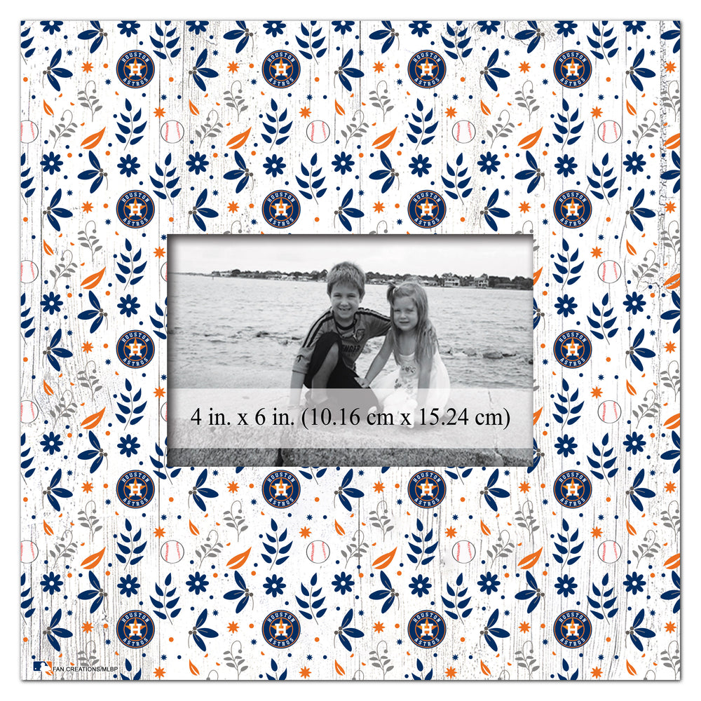 Wholesale MLB1004-Floral Pattern 10x10 Frame / M1004-Houston Astros