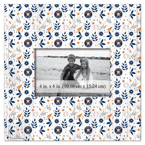 Wholesale MLB1004-Floral Pattern 10x10 Frame / M1004-Houston Astros