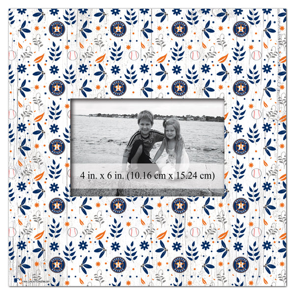Wholesale MLB1004-Floral Pattern 10x10 Frame / M1004-Houston Astros