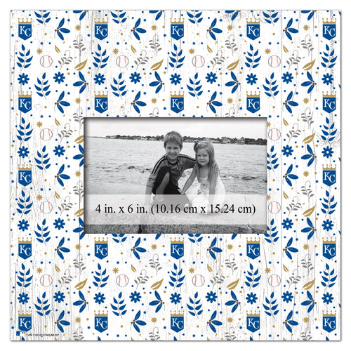 Wholesale MLB1004-Floral Pattern 10x10 Frame / M1004-Kansas City Royals