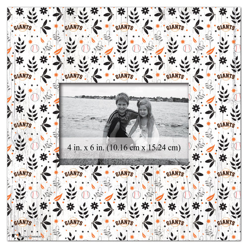 Wholesale MLB1004-Floral Pattern 10x10 Frame / M1004-San Francisco Giants