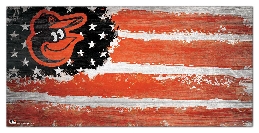 Wholesale MLB1007-Flag 6x12 / M1007-Baltimore Orioles