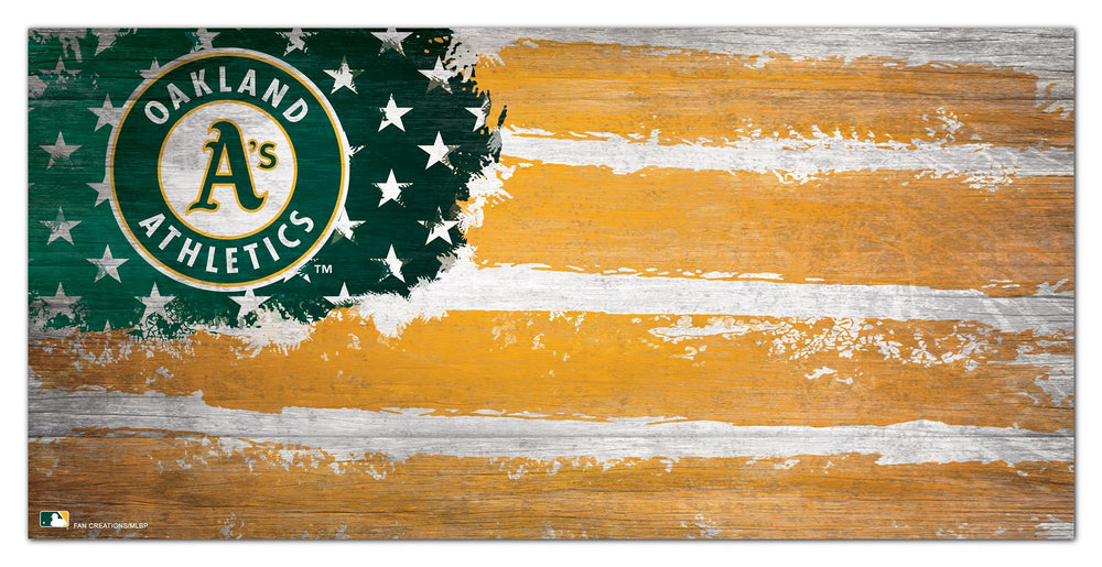 Wholesale MLB1007-Flag 6x12 / M1007-Oakland Athletics