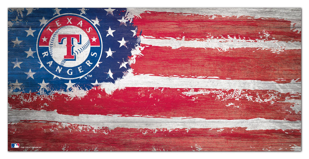 Wholesale MLB1007-Flag 6x12 / M1007-Texas Rangers