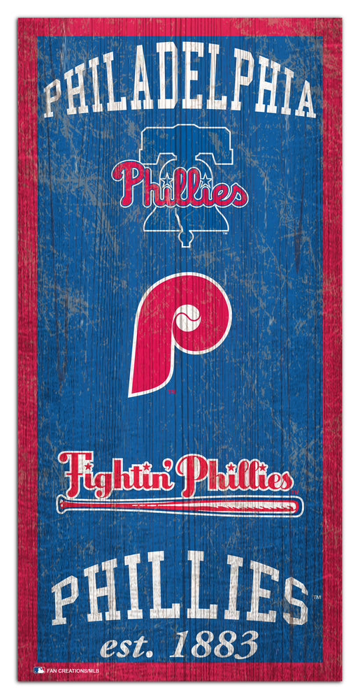 Wholesale MLB1011-Heritage Logo 6x12 / M1011-Philadelphia Phillies