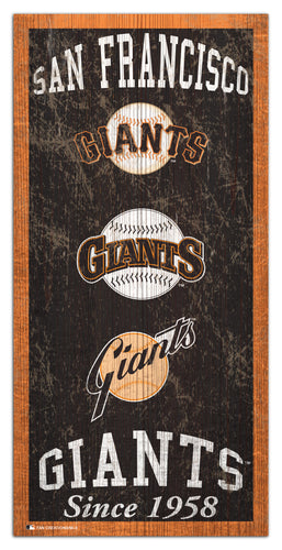 Wholesale MLB1011-Heritage Logo 6x12 / M1011-San Francisco Giants