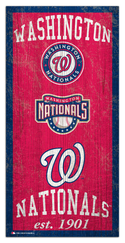 Wholesale MLB1011-Heritage Logo 6x12 / M1011-Washington Nationals