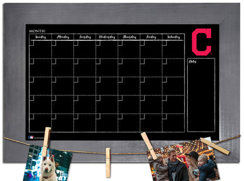 Wholesale MLB1014-Monthly Chalkboard with Frame / M1014-Cleveland Indians