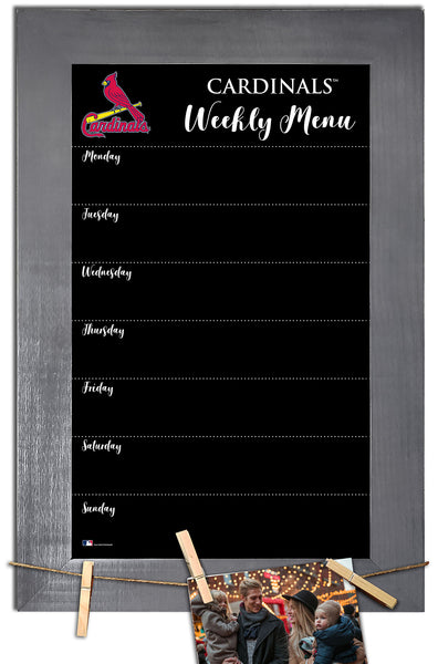 Wholesale MLB1015-Menu Chalkboard with Frame / M1015-St. Louis Cardinals