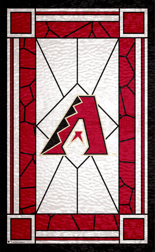 Wholesale MLB1017-Stained Glass 11x19. / M1017-Arizona Diamondbacks
