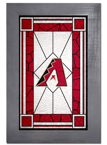 Wholesale MLB1017F-Stained Glass with Frame / M1017-Arizona Diamondbacks