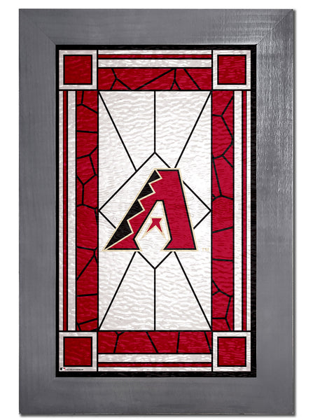 Wholesale MLB1017F-Stained Glass with Frame / M1017-Arizona Diamondbacks