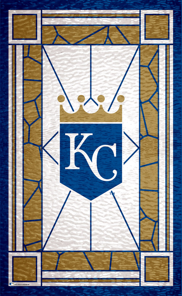 Wholesale MLB1017-Stained Glass 11x19. / M1017-Kansas City Royals