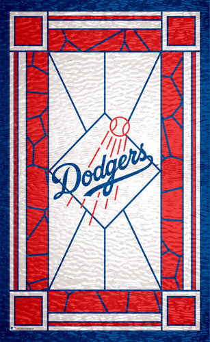Wholesale MLB1017-Stained Glass 11x19. / M1017-Los Angeles Dodgers