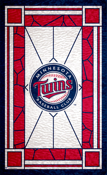 Wholesale MLB1017-Stained Glass 11x19. / M1017-Minnesota Twins