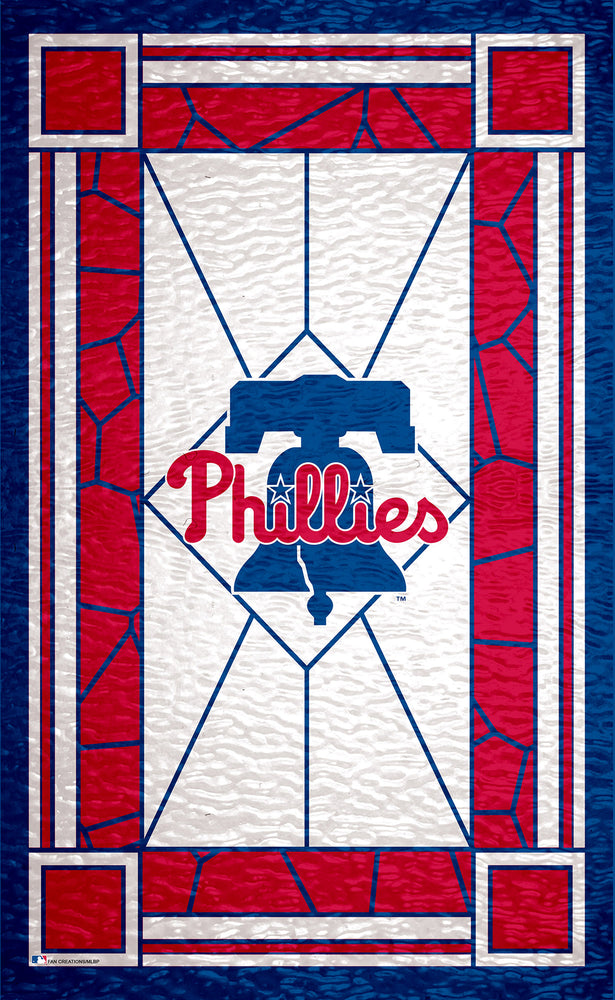 Wholesale MLB1017-Stained Glass 11x19. / M1017-Philadelphia Phillies