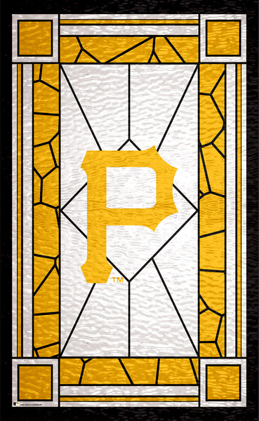 Wholesale MLB1017-Stained Glass 11x19. / M1017-Pittsburgh Pirates