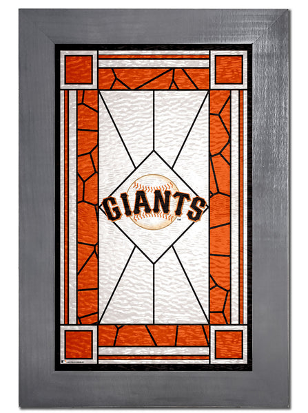 Wholesale MLB1017F-Stained Glass with Frame / M1017-San Francisco Giants