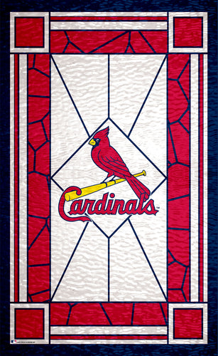Wholesale MLB1017-Stained Glass 11x19. / M1017-St. Louis Cardinals