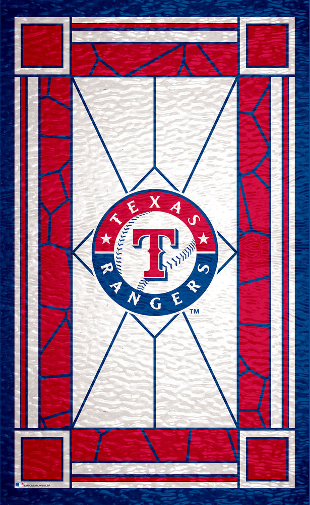 Wholesale MLB1017-Stained Glass 11x19. / M1017-Texas Rangers