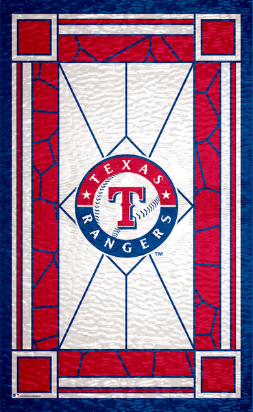 Wholesale MLB1017-Stained Glass 11x19. / M1017-Texas Rangers