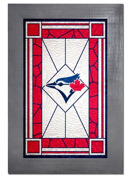 Wholesale MLB1017F-Stained Glass with Frame / M1017-Toronto Blue Jays