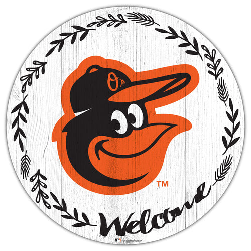 Wholesale MLB1019-Welcome 12in Circle / M1019-Baltimore Orioles