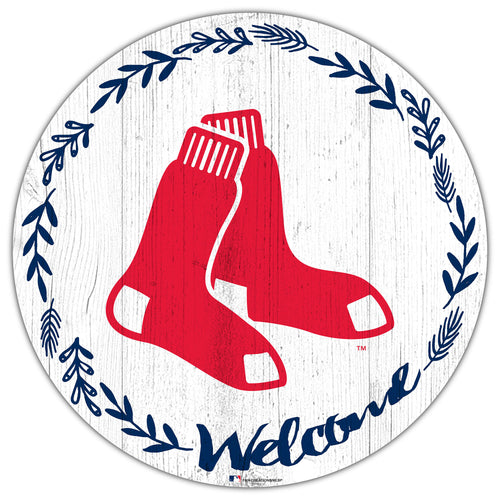 Wholesale MLB1019-Welcome 12in Circle / M1019-Boston Red Sox