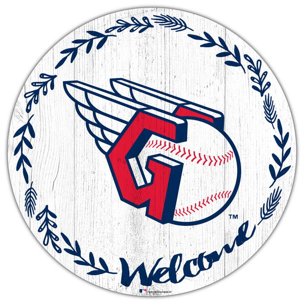 Wholesale MLB1019-Welcome 12in Circle / M1019-Cleveland Guardians