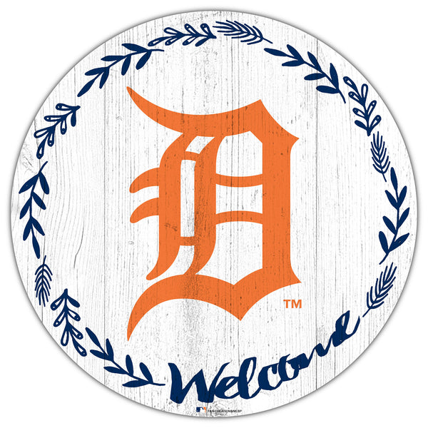 Wholesale MLB1019-Welcome 12in Circle / M1019-Detroit Tigers