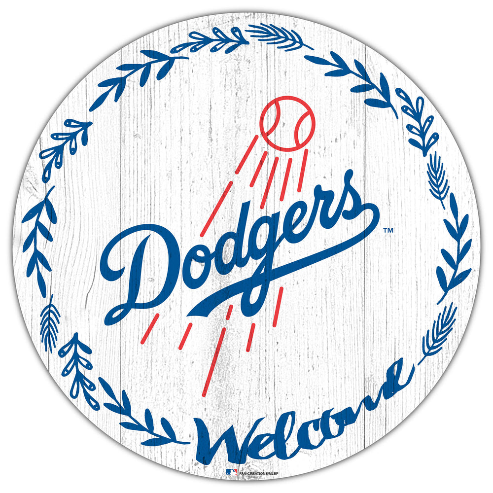 Wholesale MLB1019-Welcome 12in Circle / M1019-Los Angeles Dodgers