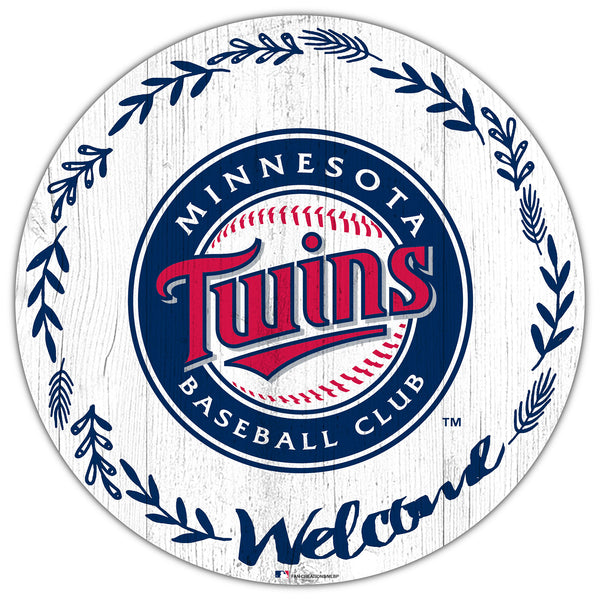 Wholesale MLB1019-Welcome 12in Circle / M1019-Minnesota Twins