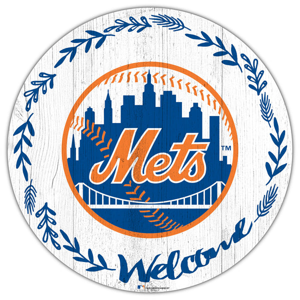 Wholesale MLB1019-Welcome 12in Circle / M1019-New York Mets