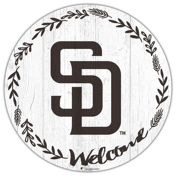 Wholesale MLB1019-Welcome 12in Circle / M1019-San Diego Padres