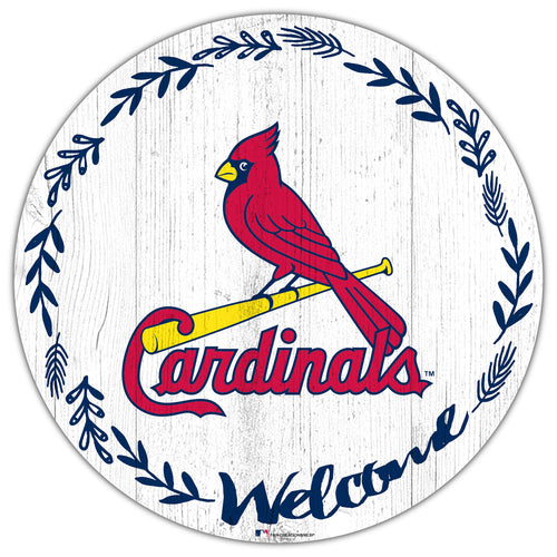 Wholesale MLB1019-Welcome 12in Circle / M1019-St. Louis Cardinals
