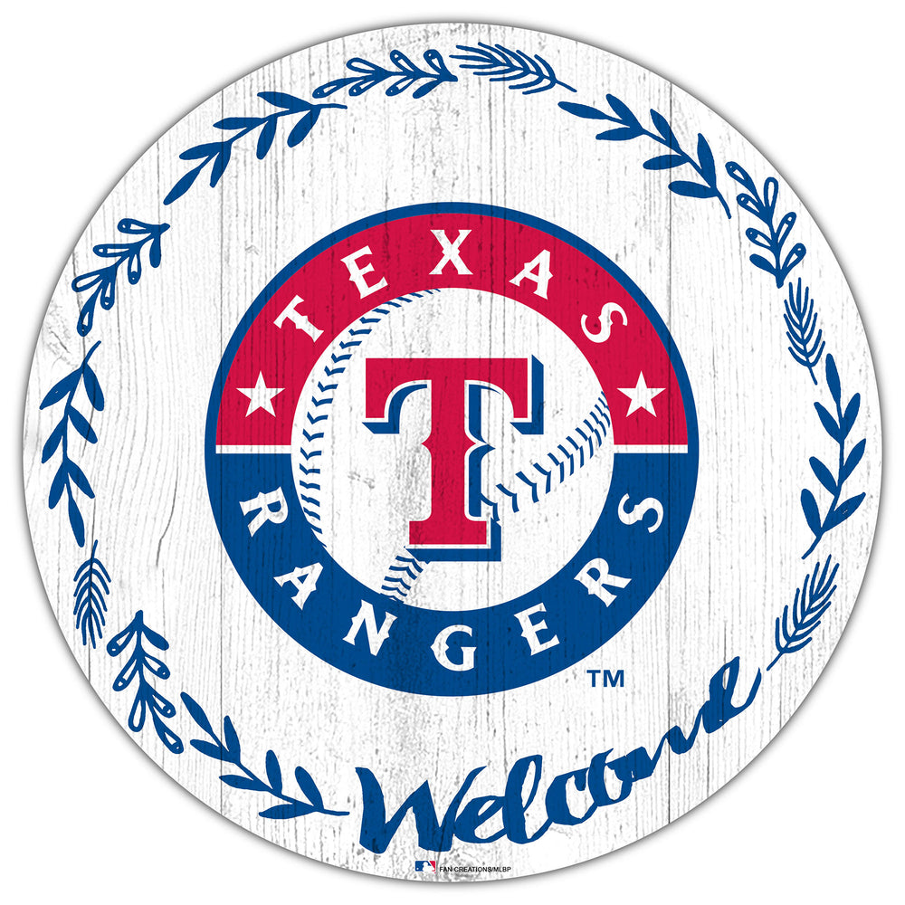 Wholesale MLB1019-Welcome 12in Circle / M1019-Texas Rangers