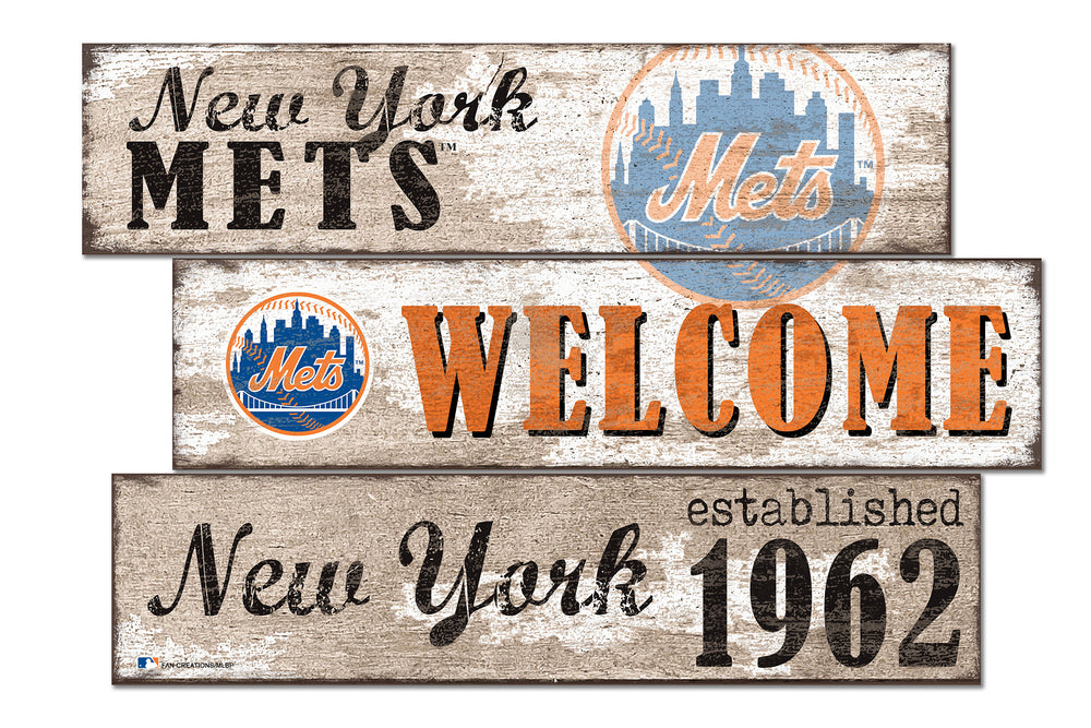 Wholesale MLB1027-Welcome 3 Plank / M1027-New York Mets