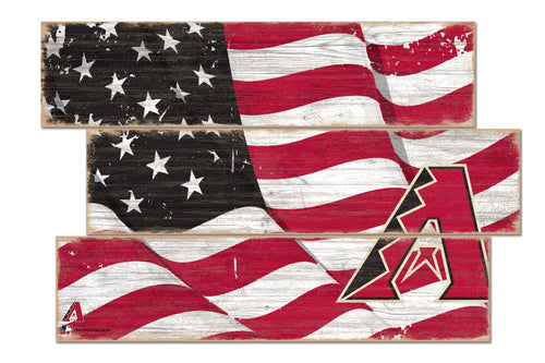 Wholesale MLB1028-Flag 3 Plank (Todd's Resize) / M1028-Arizona Diamondbacks