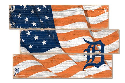 Wholesale MLB1028-Flag 3 Plank / M1028-Detroit Tigers