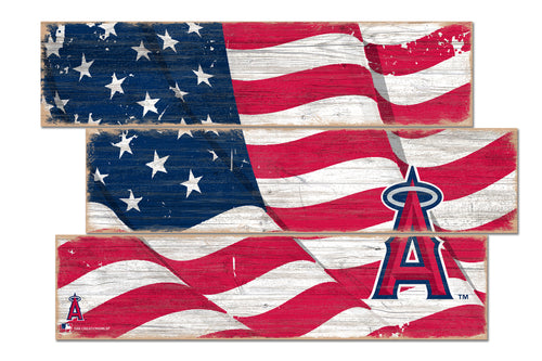 Wholesale MLB1028-Flag 3 Plank / M1028-Los Angeles Angels