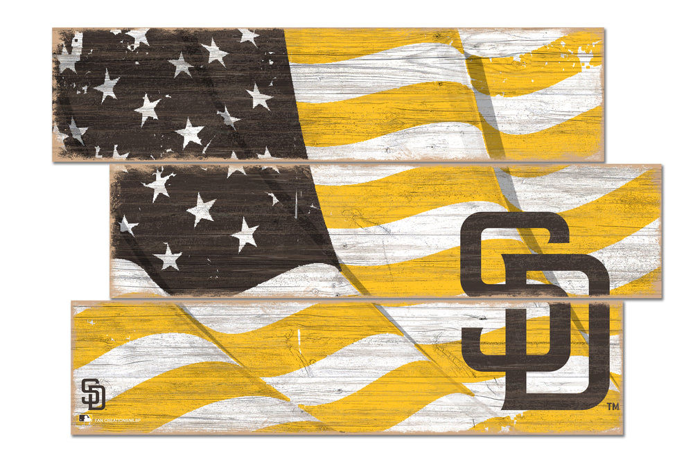 Wholesale MLB1028-Flag 3 Plank (Todd's Resize) / M1028-San Diego Padres