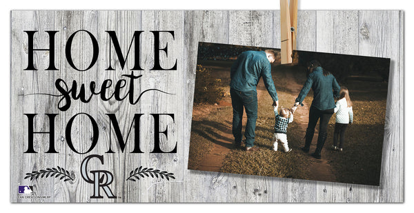 Wholesale MLB1030-Home Sweet Home Clothespin Frame / M1030-Colorado Rockies