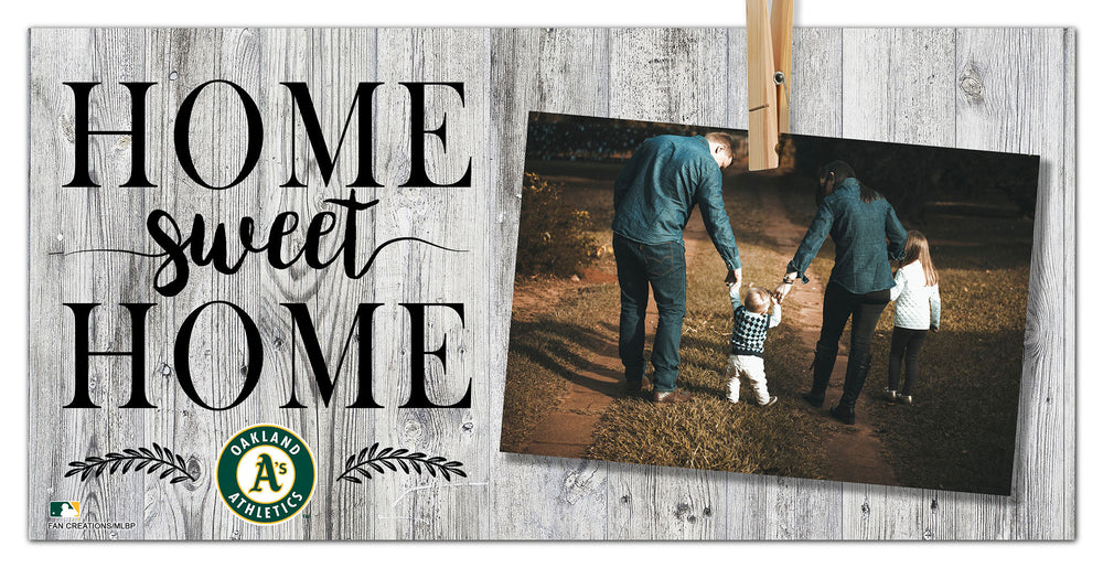 Wholesale MLB1030-Home Sweet Home Clothespin Frame / M1030-Oakland Athletics