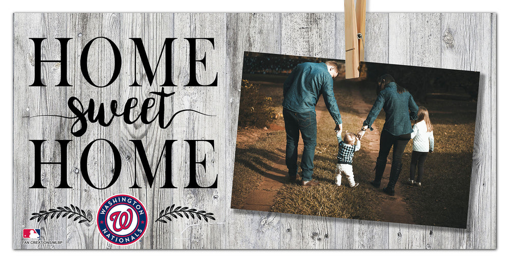 Wholesale MLB1030-Home Sweet Home Clothespin Frame / M1030-Washington Nationals