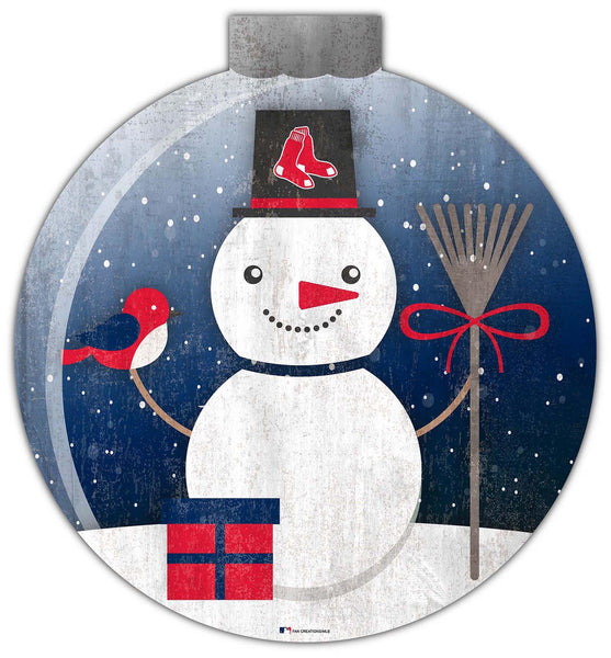 Wholesale MLB1031-Snow Globe 12in Wall Art / M1031-Boston Red Sox